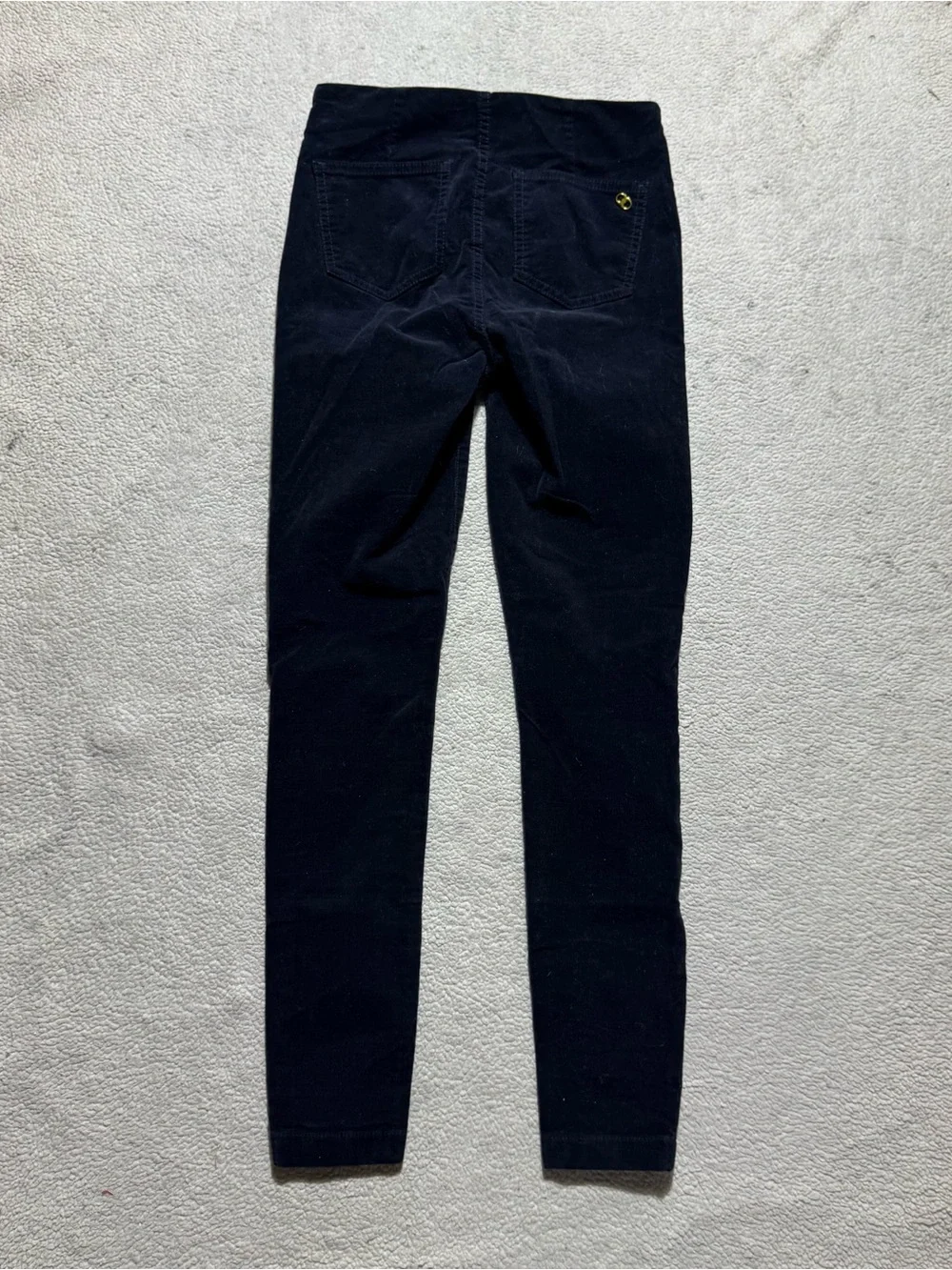 Tory Burch Pants Womens 25 Mid Rise Side Zip Corduroy Velvet Feel Dress Pant